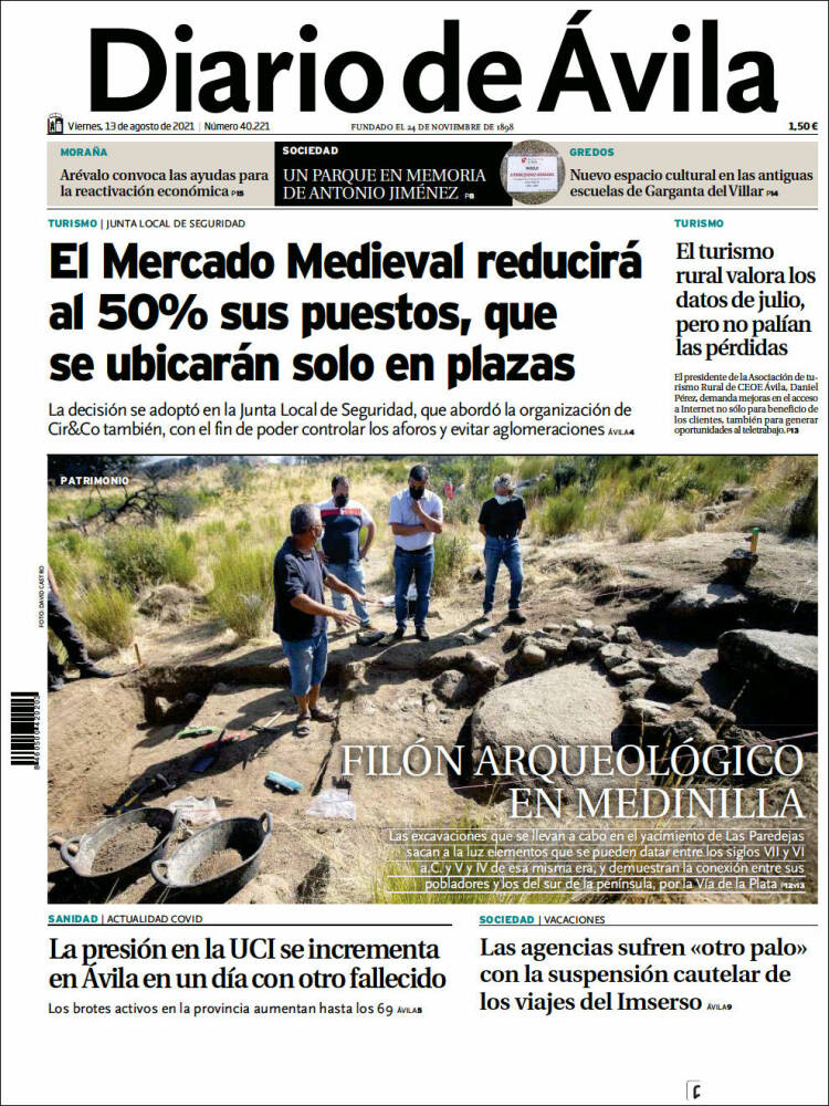 Portada de Diario de Ávila (Espa&ntilde;a)