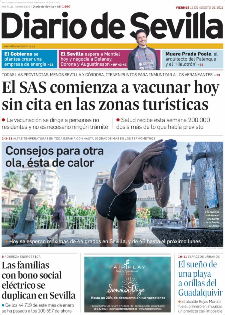 Portada de Diario de Sevilla (Espa&ntilde;a)
