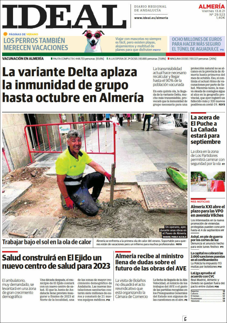 Portada de Ideal Almeria (Espa&ntilde;a)