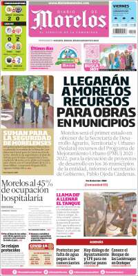 Portada de Diario de Morelos (México)