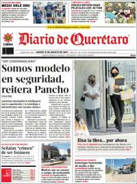 Portada de Diario de Querétaro (Mexique)