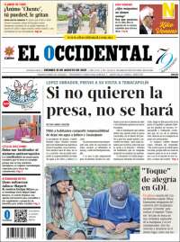 Portada de El Occidental (México)