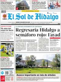 Portada de El Sol de Hidalgo (Mexique)