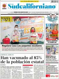 Portada de El Sudcaliforniano (Mexique)