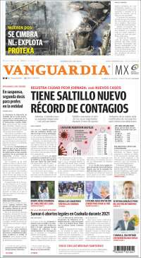 Portada de Vanguardia (Mexico)