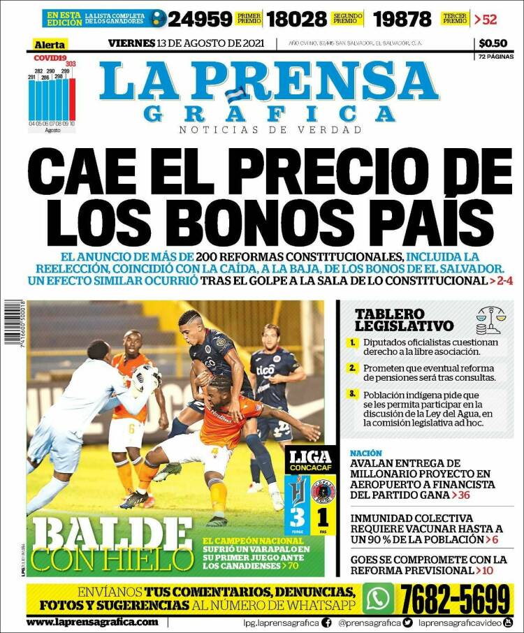 Portada de La Prensa Gráfica (El Salvador)