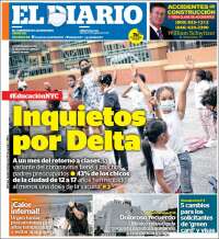 Portada de El Diario NY (États-Unis)