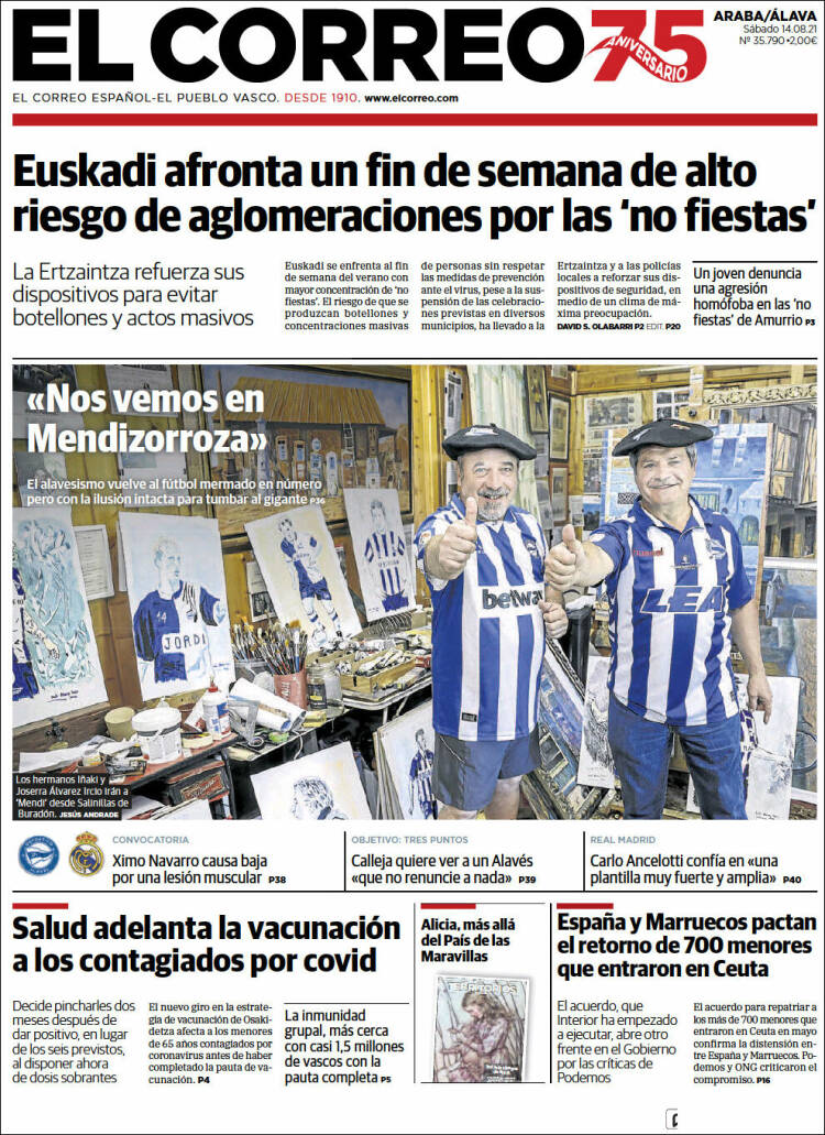Portada de El Correo - Álava (Espa&ntilde;a)