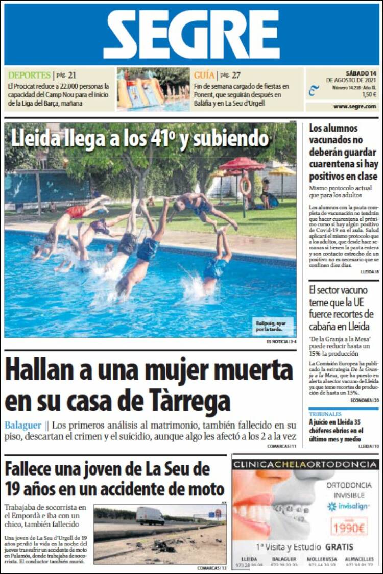 Portada de Segre  (Espa&ntilde;a)