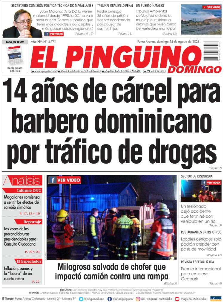 Portada de El Pingüino (Chile)