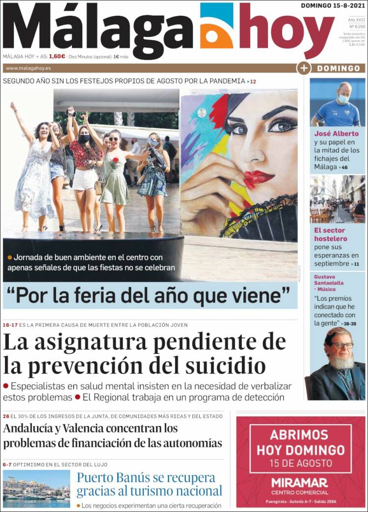 Portada de Málaga Hoy (España)