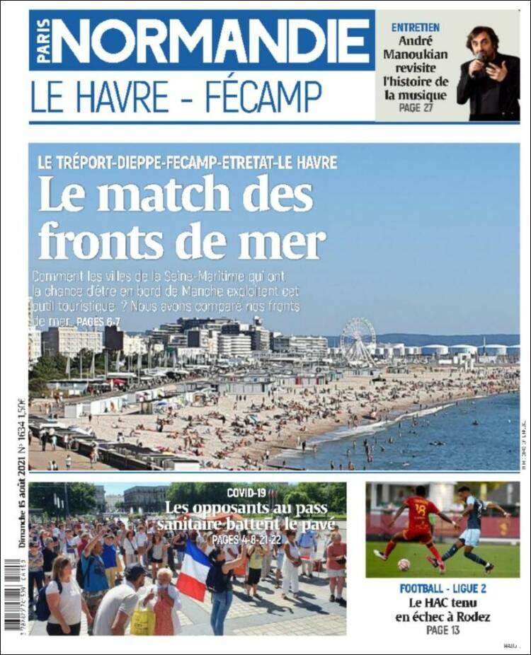 Portada de Le Havre Libre (Francia)