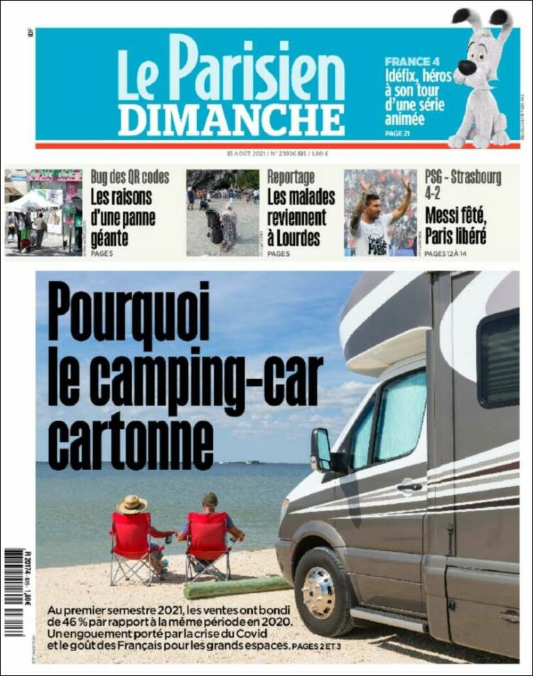 Portada de Le Parisien (Francia)