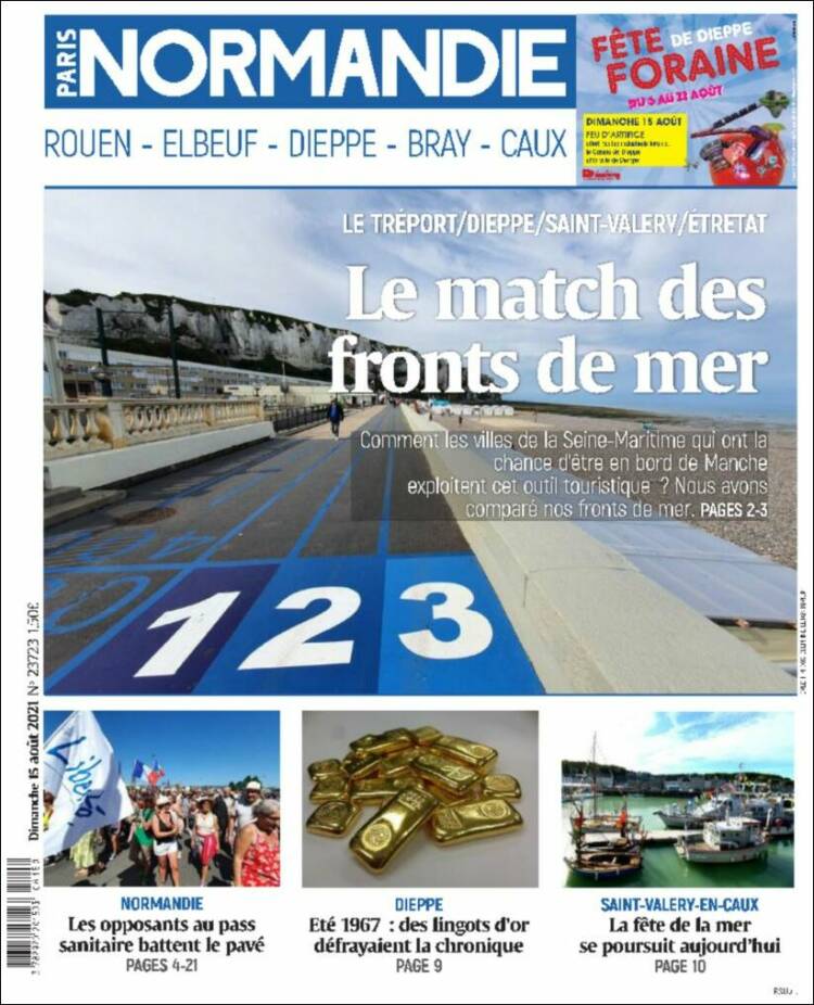 Portada de Paris Normandie (Francia)