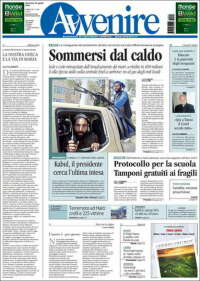 Portada de Avvenire (Italia)