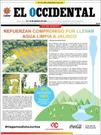 Portada de El Occidental (M&eacute;xico)