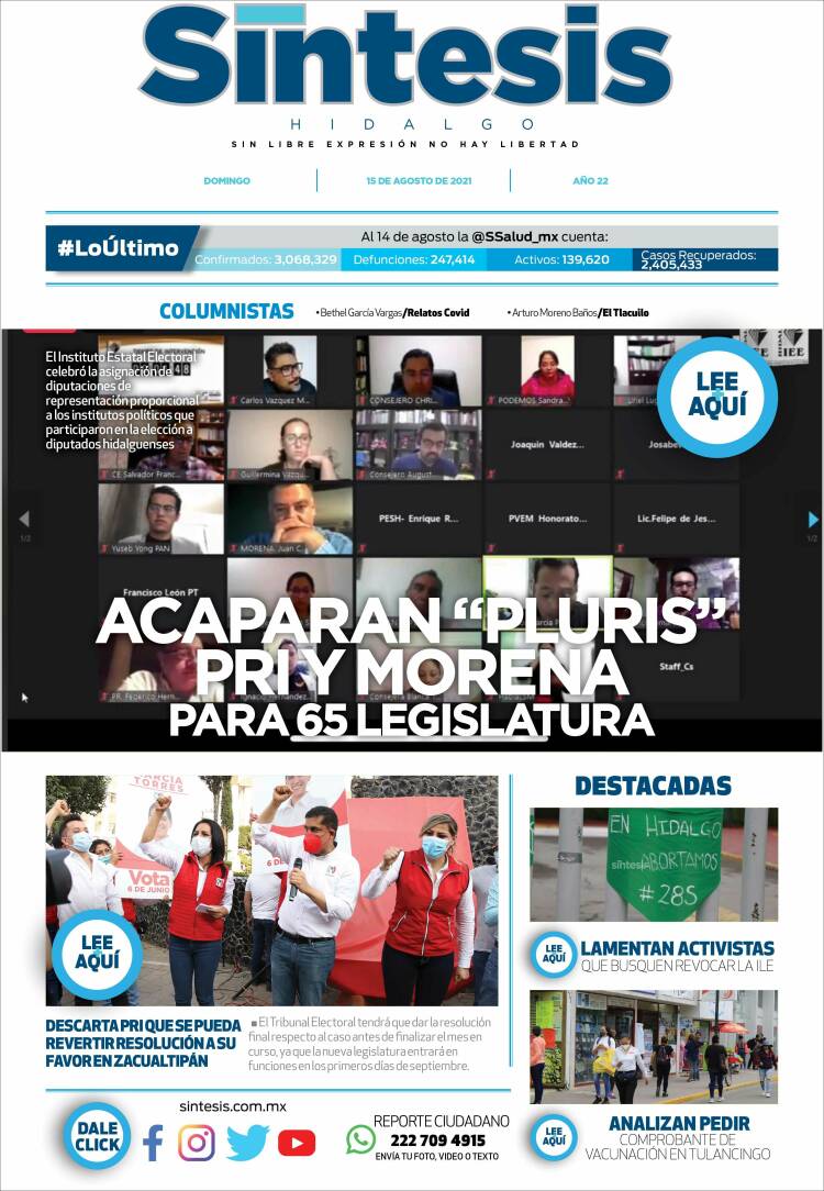 Portada de Sistesis - Hidalgo (M&eacute;xico)