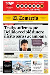 Portada de El Comercio (Perú)