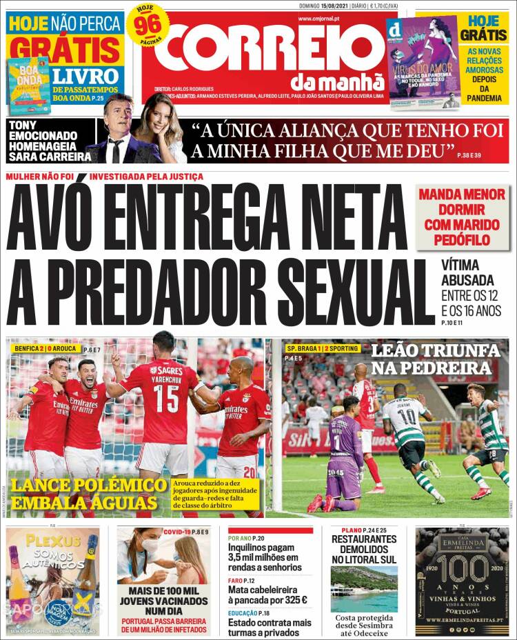 Portada de Correio da Manhã (Portugal)
