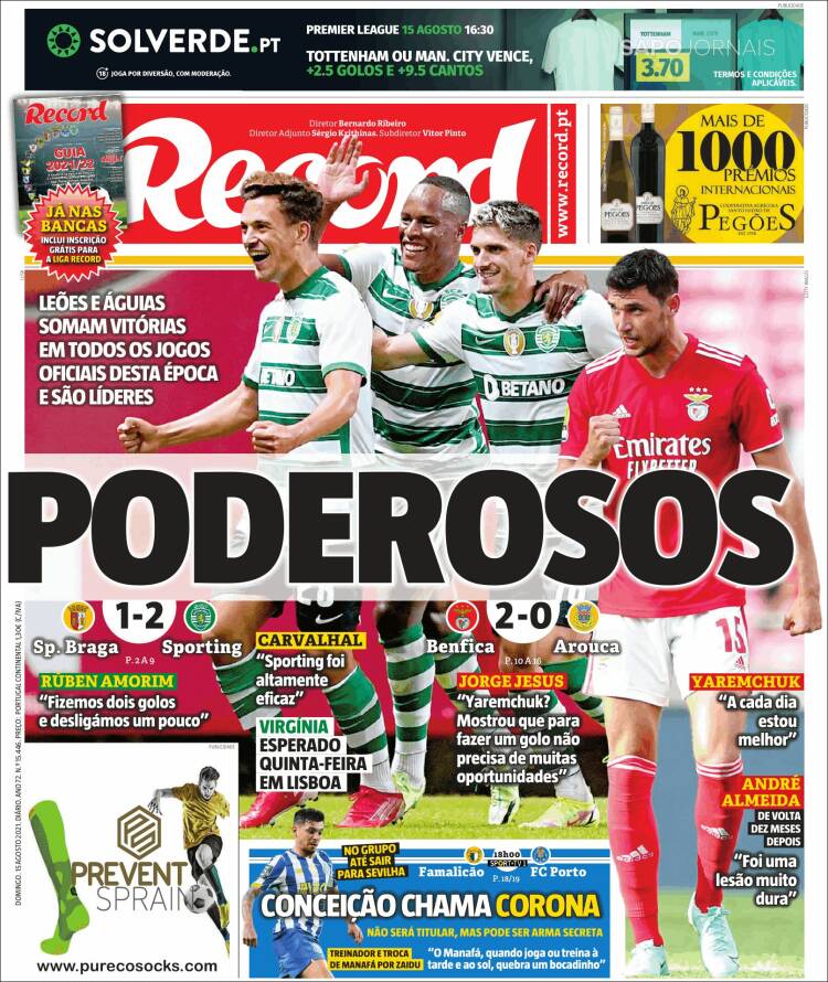Portada de Record (Portugal)
