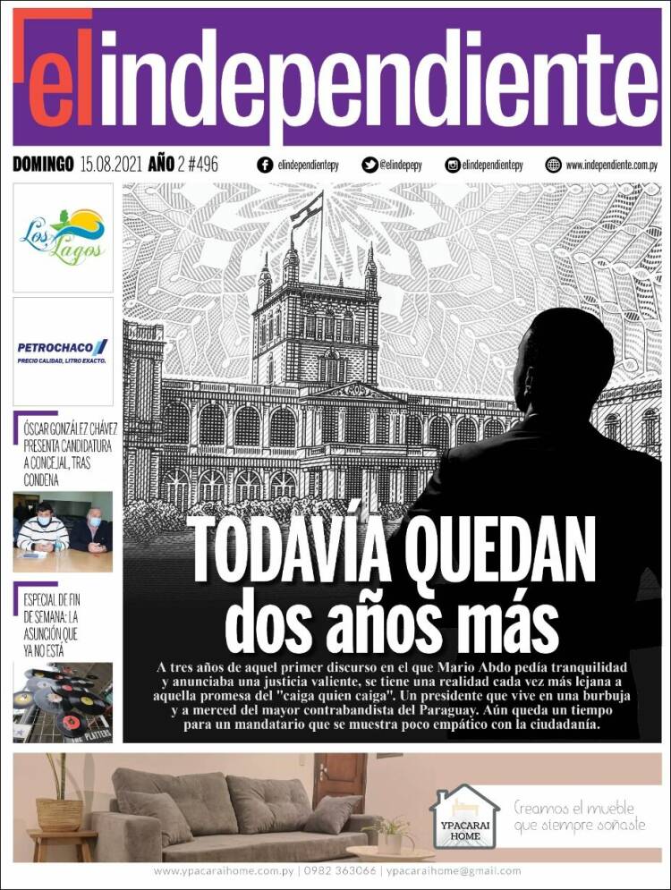 Portada de El Independiente (Paraguay)