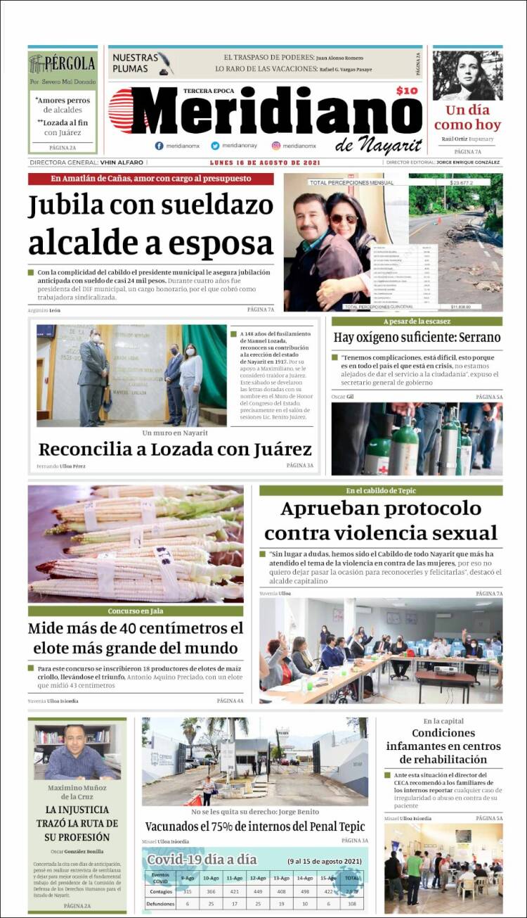 Portada de Meridiano (México)