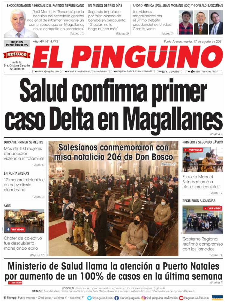 Portada de El Pingüino (Chile)
