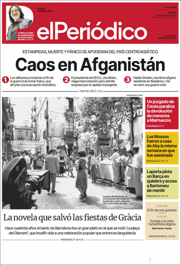 Portada de El Periódico (España)