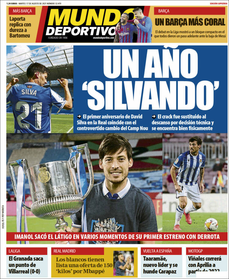 Portada de Mundo Deportivo Gipuzkoa (Espa&ntilde;a)