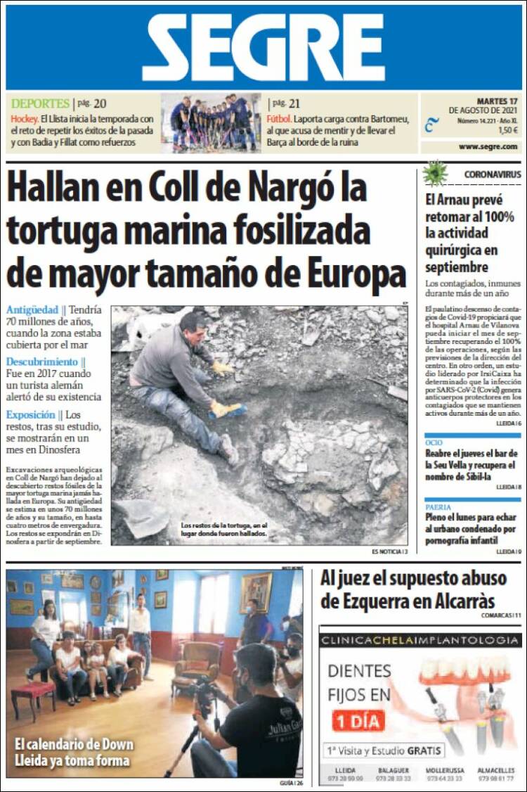 Portada de Segre  (Espa&ntilde;a)