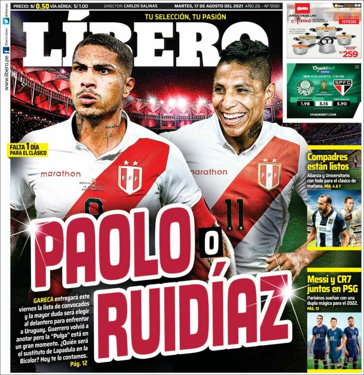 Portada de Líbero (Per&uacute;)