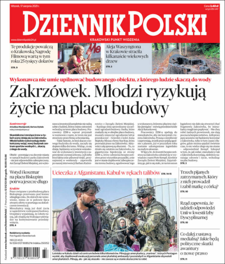Portada de Dziennik (Polonia)