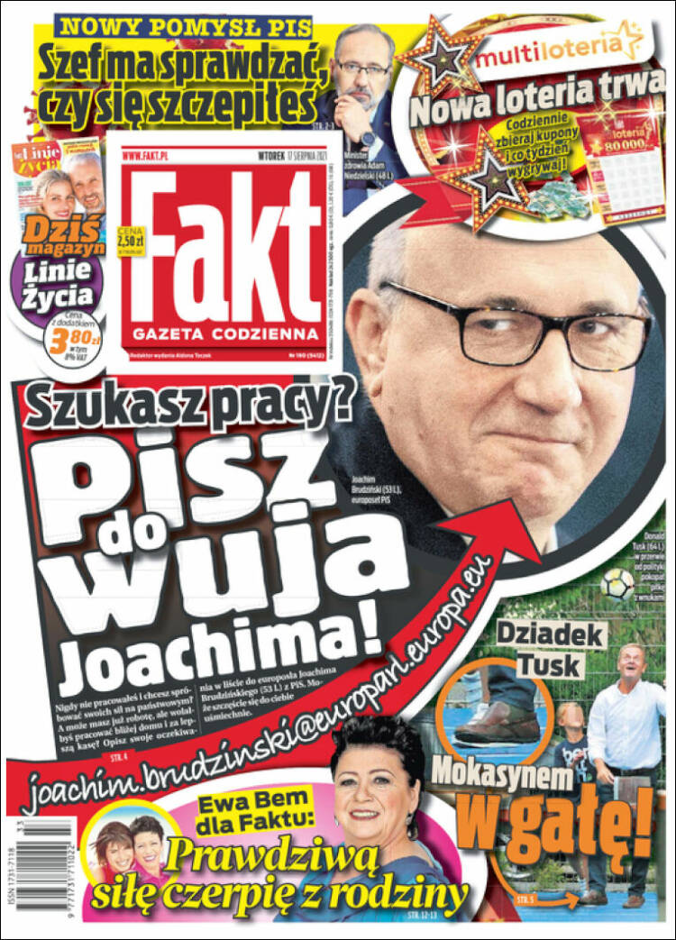 Portada de Fakt (Polonia)