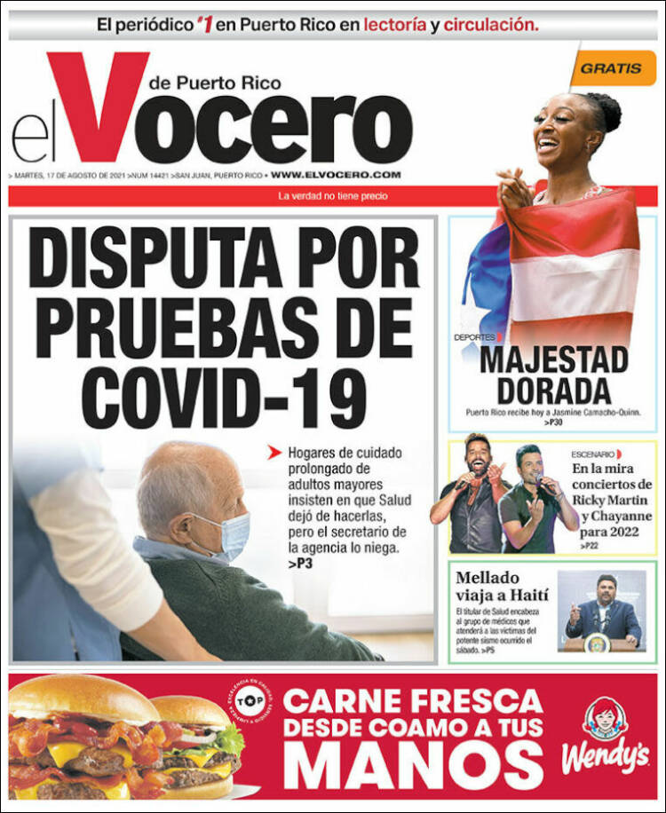 Portada de Vocero (Puerto Rico)