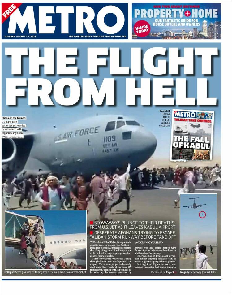 Portada de Metro (Reino Unido)