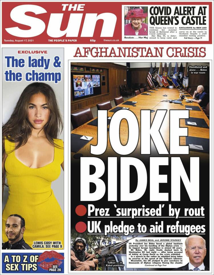 Portada de The Sun (Reino Unido)