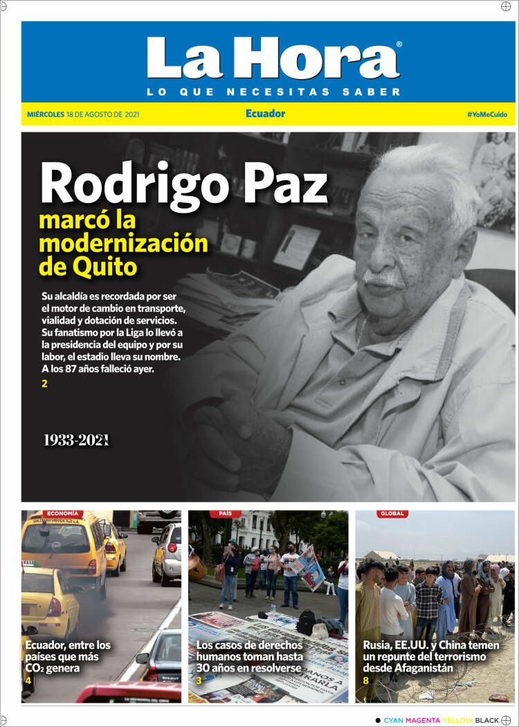 Portada de La Hora - Ecuador (Ecuador)