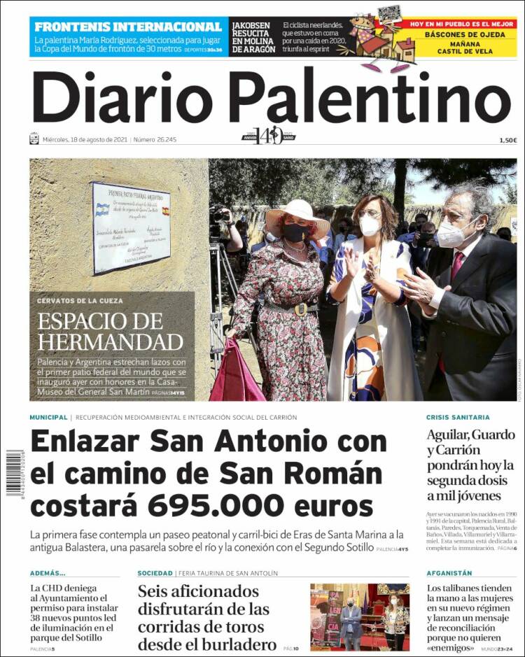 Portada de Diario Palentino (Espa&ntilde;a)