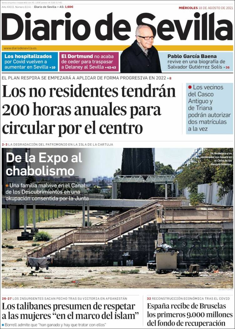 Portada de Diario de Sevilla (Espa&ntilde;a)