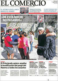 Portada de El Comercio - Gijón (Espa&ntilde;a)