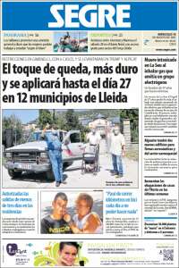 Portada de Segre  (Espa&ntilde;a)