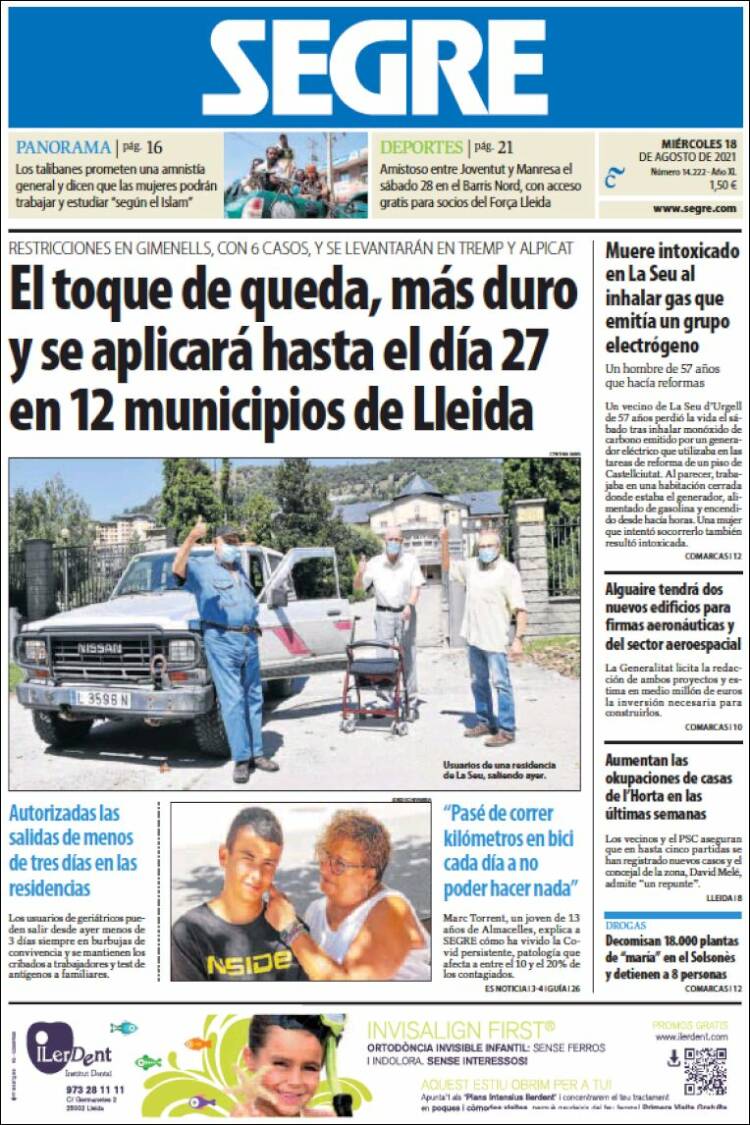 Portada de Segre  (Espa&ntilde;a)