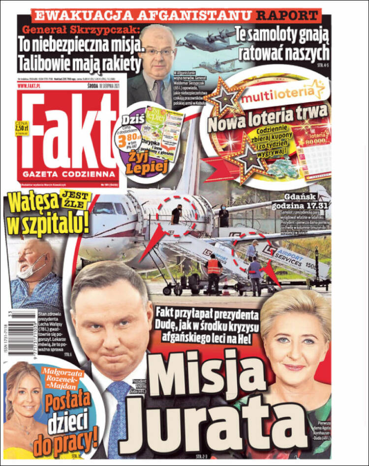 Portada de Fakt (Polonia)