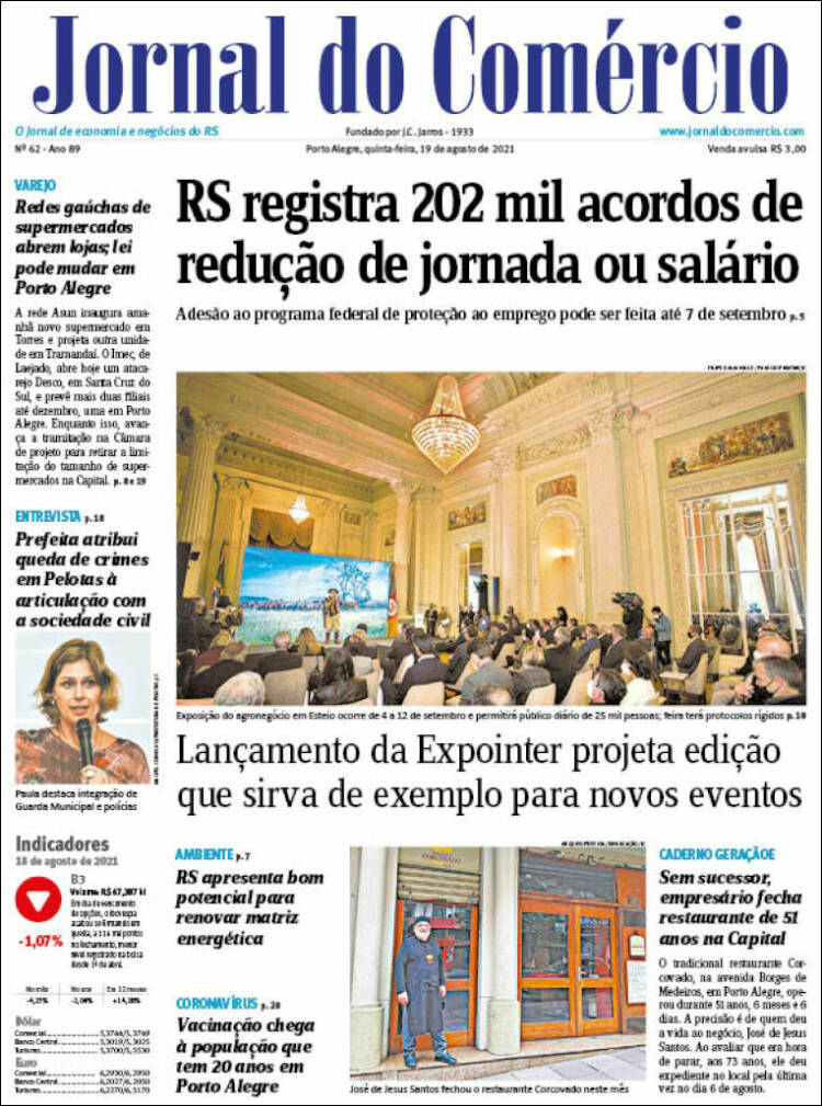 Portada de Jornal do Comércio (Brasil)