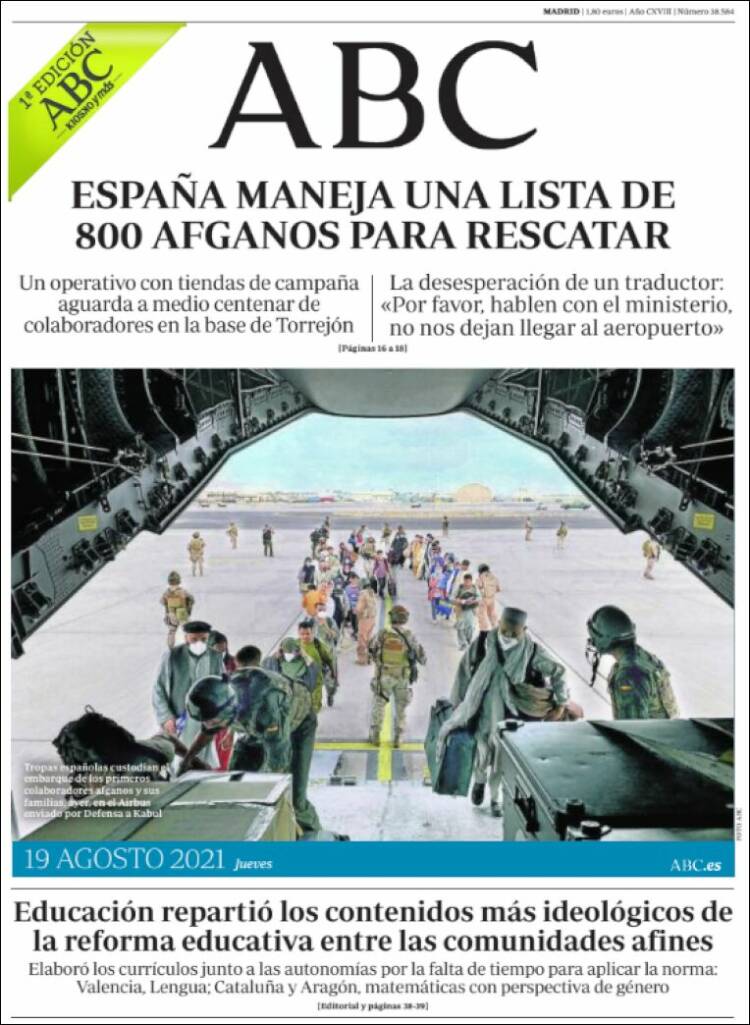 Portada de ABC (Espa&ntilde;a)
