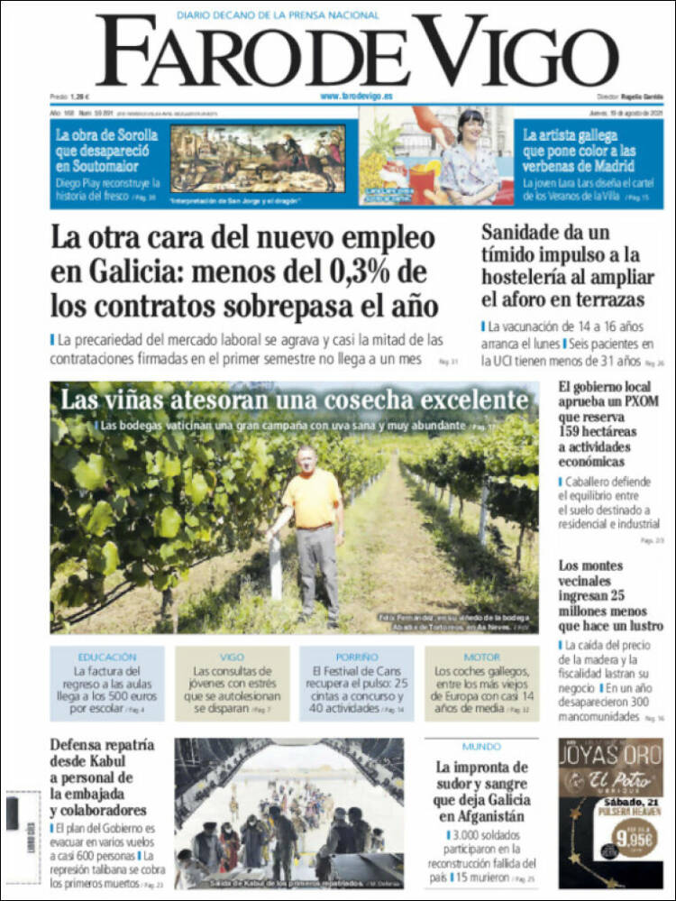 Portada de Faro de Vigo (Espa&ntilde;a)