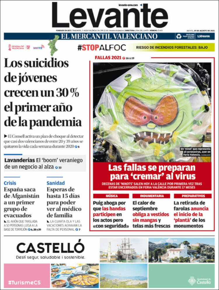 Portada de Levante (Espa&ntilde;a)