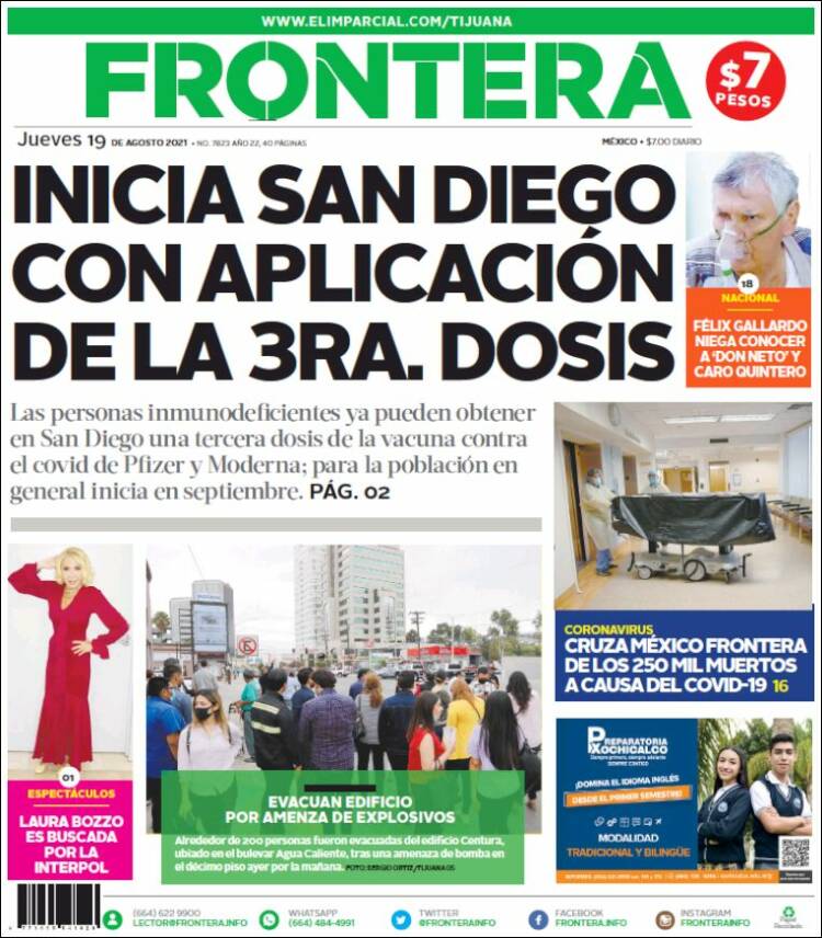Portada de Frontera (M&eacute;xico)