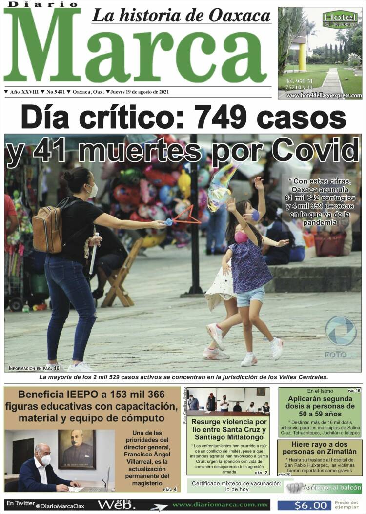 Portada de Diario Marca (M&eacute;xico)