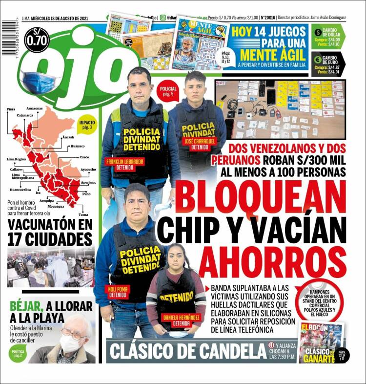 Portada de Ojo (Per&uacute;)
